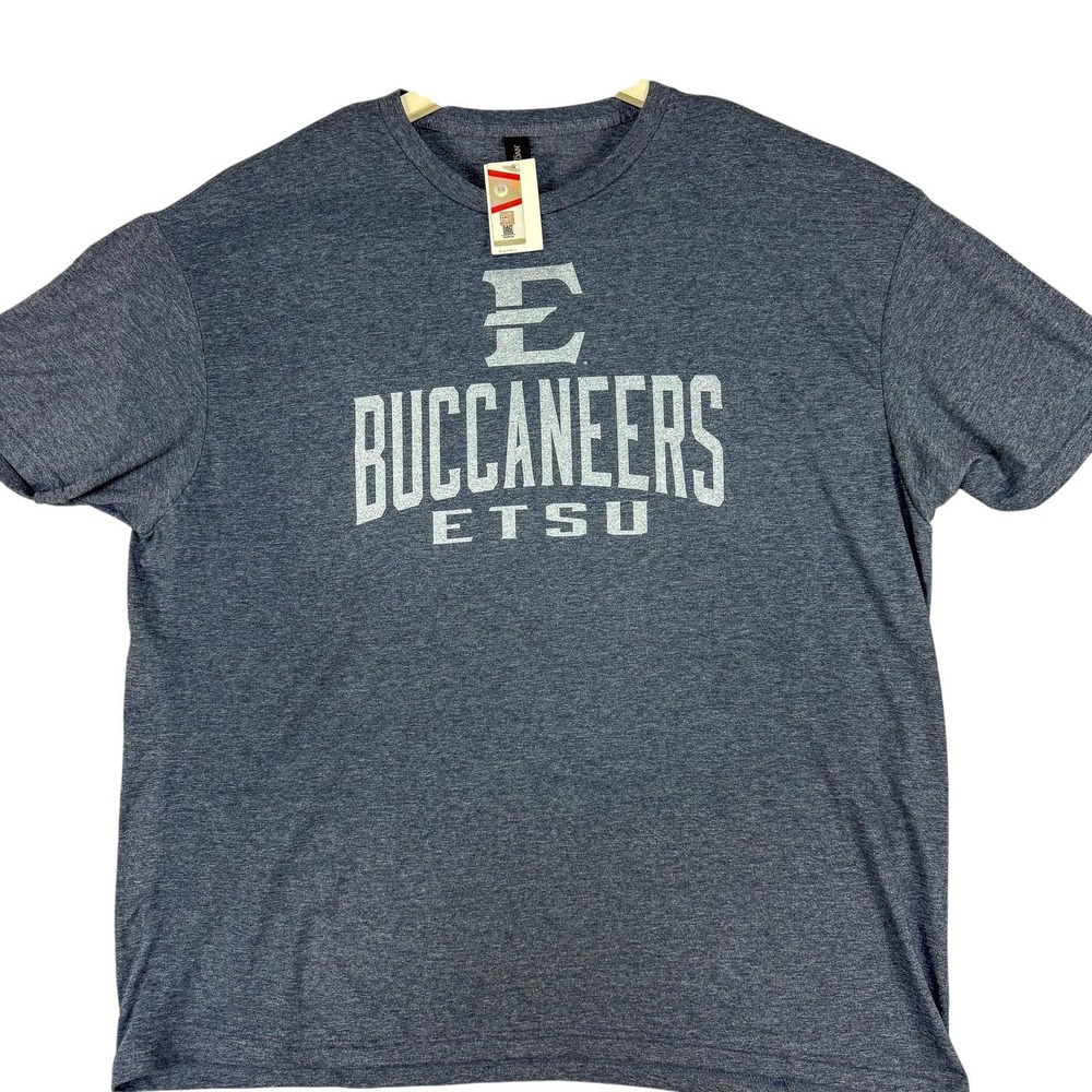 East Tennessee State Buccaneers Shirt Mens 2XL Blue‎ NCAA Gildan Softstyle NEW